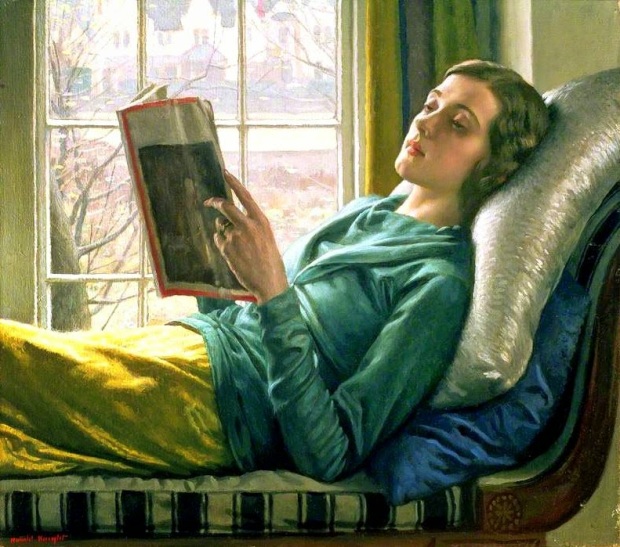 Knight, Harold (1874-1961) Reading